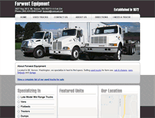Tablet Screenshot of farwestequipment.com